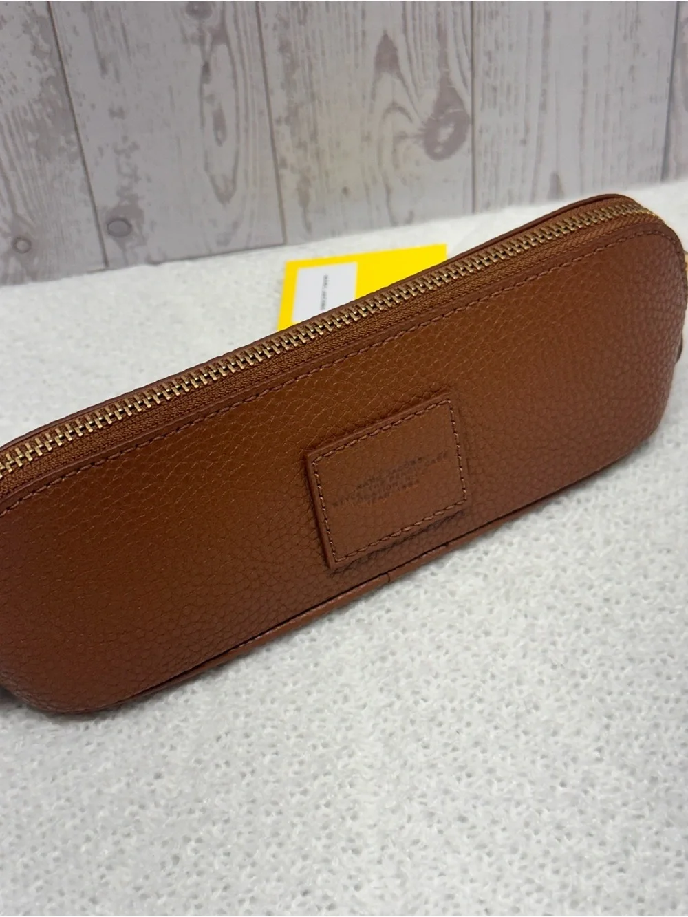 Marc Jacobs Pebbled Leather Pencil Case